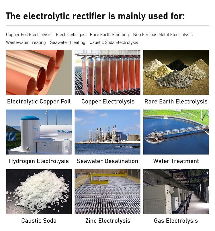 Liyuan Industry Electrolysis Rectifier Water Treatment Electrochlorination Process 800A 100V
